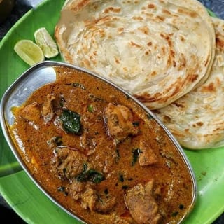 Parotta(2 piece)- Mutton Curry