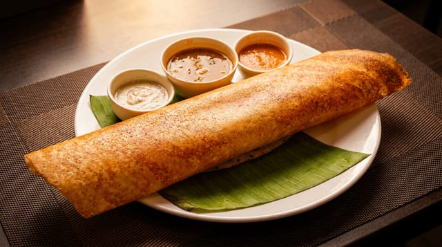 Poondu (Garlic) Dosai.