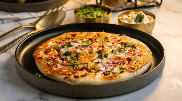 Ghee Onion Uthappam.