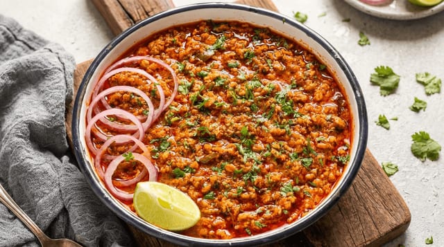 Chicken Keema Masala.