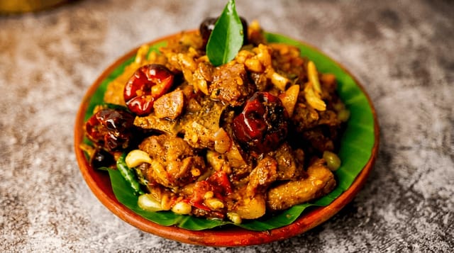 Kovai Mutton Varuval.