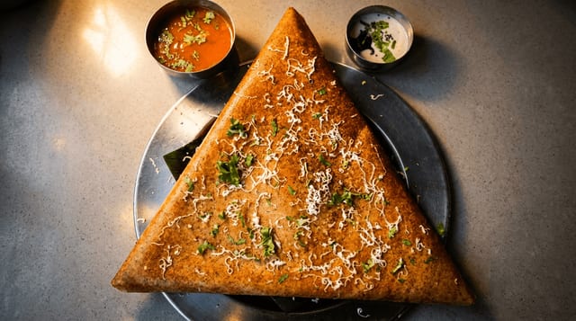 Mutton Cheese Dosai.