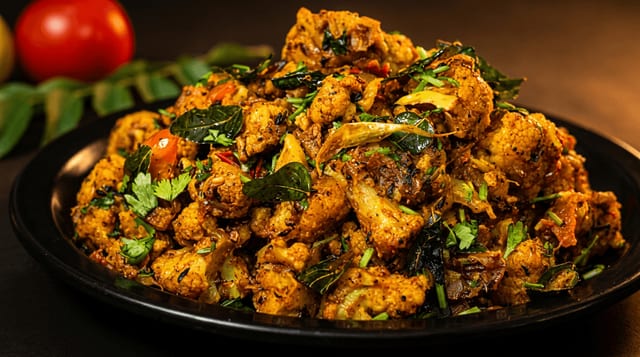 Chettinad Cauliflower Fry.